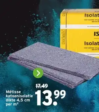 GAMMA Métisse katoenisolatie dikte 4,5 cm aanbieding