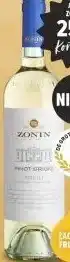Gall & Gall Zonin Pinot Grigio Friuli 75CL aanbieding