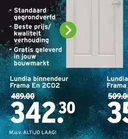 GAMMA Lundia binnendeur Frama En 2C02 aanbieding