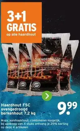 GAMMA Haardhout FSC ovengedroogd berkenhout 7.2 kg aanbieding