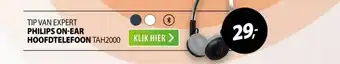 Expert Philips The Ringo - TAH2000 Zwart aanbieding