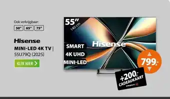 Expert Hisense Mini-LED 55U79Q (2025) aanbieding