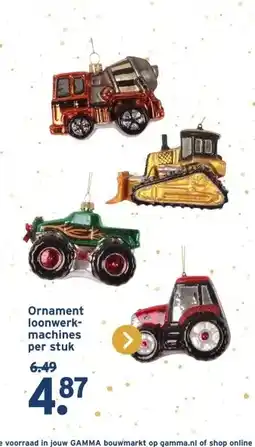 GAMMA Ornament loonwerk- machines per stuk aanbieding