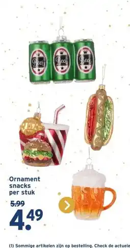 GAMMA Ornament snacks per stuk aanbieding