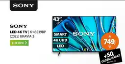 Expert Sony K-43S39BP (2025) BRAVIA 3 aanbieding
