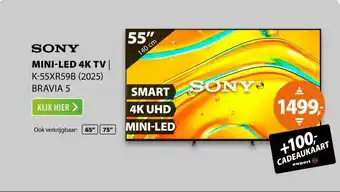 Expert Sony K-55XR59B (2025) BRAVIA 5 aanbieding