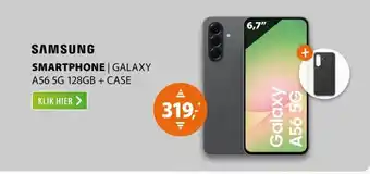 Expert Samsung Galaxy A56 5G 128GB + Silicone Case Grafiet aanbieding