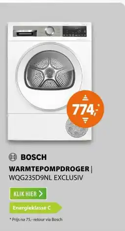 Expert Bosch WQG235D9NL EXCLUSIV aanbieding