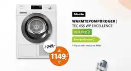 Expert Miele TEC 655 WP Excellence EcoSpeed & Wash2Dry aanbieding
