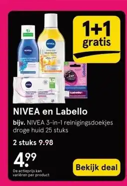 Etos NIVEA en Labello aanbieding