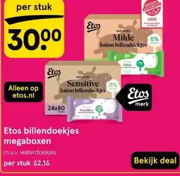 Etos Etos billendoekjes megaboxen aanbieding