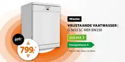 Expert Miele G 5633 SC MER BW230 1,9 Excellence aanbieding