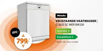 Expert Miele G 5633 SC MER BW230 1,9 Excellence aanbieding