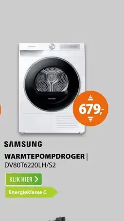 Expert Samsung DV80T6220LH/S2 aanbieding