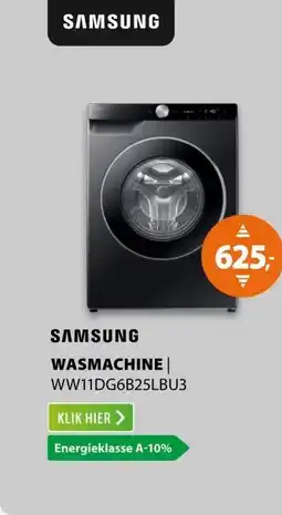 Expert Samsung SuperSpeed 6000-serie WW11DG6B25LB Zwart aanbieding
