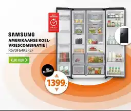 Expert Samsung RS70F64KEFEF 7-serie AI Energy Mode Zwart aanbieding