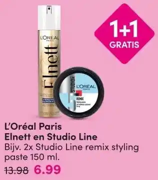 DA L'Oréal Paris Elnett en Studio Line aanbieding