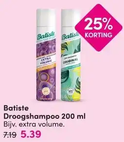 DA Batiste Droogshampoo 200 ml aanbieding