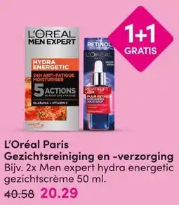 DA L'Oréal Paris Gezichtsreiniging en -verzorging aanbieding