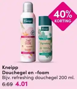 DA Kneipp Douchegel en -foam aanbieding