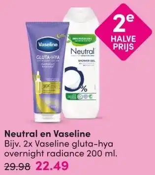 DA Neutral en Vaseline aanbieding