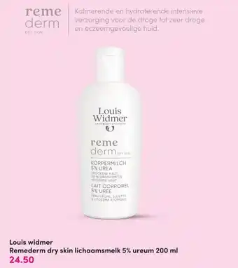 DA Louis widmer Remederm dry skin lichaamsmelk 5% ureum aanbieding