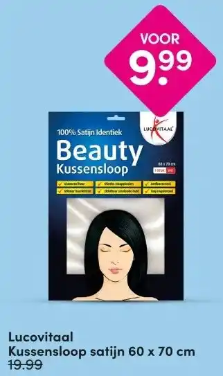 DA Lucovitaal Kussensloop satijn aanbieding