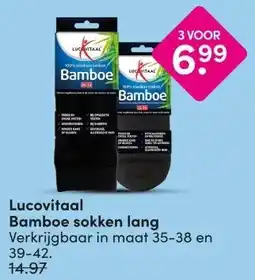 DA Lucovitaal Bamboe sokken lang aanbieding