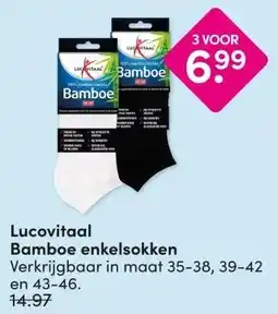 DA Lucovitaal Bamboe enkelsokken aanbieding