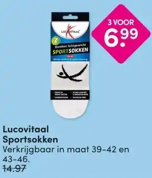 DA Lucovitaal Sportsokken aanbieding