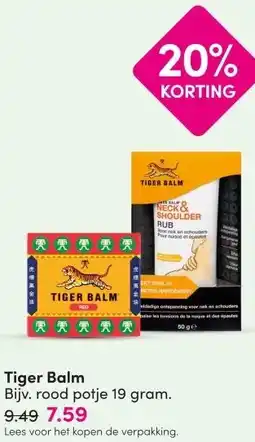 DA Tiger Balm aanbieding