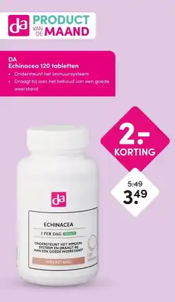DA DA Echinacea 120 tabletten aanbieding