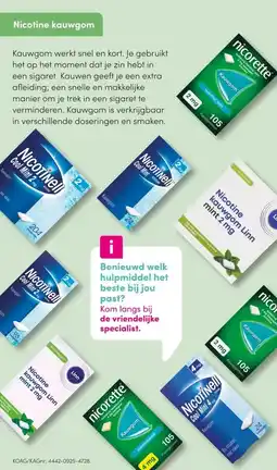 DA Nicotine kauwgom aanbieding
