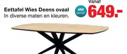 Budget Home Store Eettafel Wies Deens ovaal aanbieding