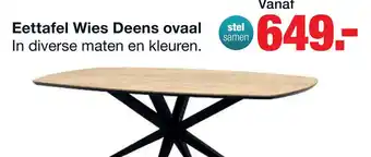 Eettafel Wies Deens ovaal