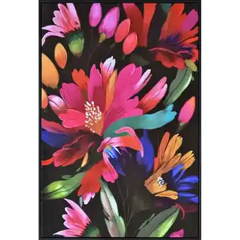 Budget Home Store Canvasschilderij Flowers 100x140cm aanbieding