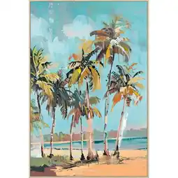 Budget Home Store Canvasschilderij Palmtrees 80x120cm aanbieding