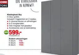 Budget Home Store Kledingkast Sky aanbieding