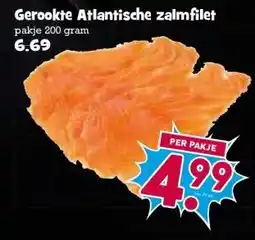 Boon`s Markt Gerookte Atlantische zalmfilet aanbieding