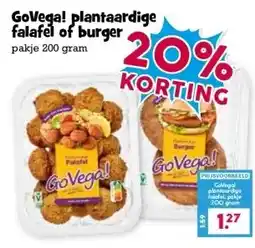 Boon`s Markt GoVega! plantaardige falafel of burger aanbieding