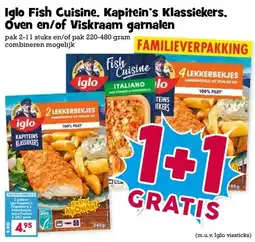 Boon`s Markt Iglo Fish Cuisine, Kapitein's Klassiekers, Oven en/of Viskraam garnalen aanbieding