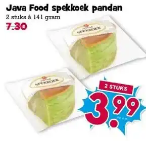 Boon`s Markt Java Food spekkoek pandan aanbieding