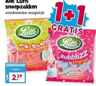 Boon`s Markt Alle Lutti snoepzakken aanbieding