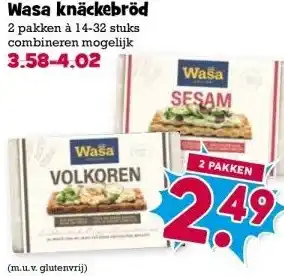 Boon`s Markt Wasa knäckebröd aanbieding