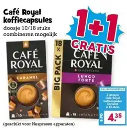 Boon`s Markt Café Royal koffiecapsules aanbieding
