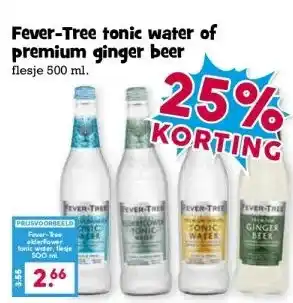 Boon`s Markt Fever-Tree tonic water of premium ginger beer aanbieding