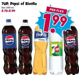 Boon`s Markt 7UP, Pepsi of Rivella aanbieding
