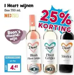 Boon`s Markt I Heart wijnen aanbieding