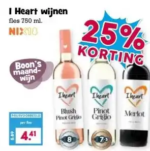 Boon`s Markt I Heart wijnen aanbieding