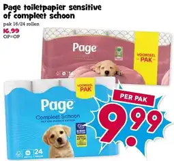 Boon`s Markt Page toiletpapier sensitive of compleet schoon aanbieding